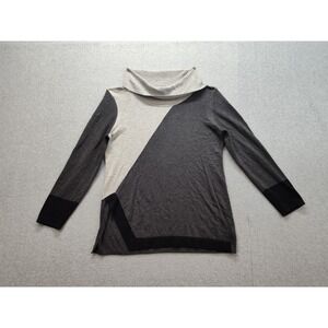 Context Women Sweater XL Multicolor Cowl Neck Long Sleeve‎ Pullover Outdoor